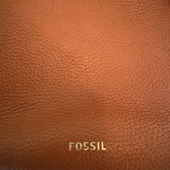 Fossil Rich Brown Leather Tote - Picture 3 of 11